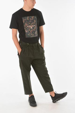 EMPORIO RECYCLED 4 Pocket Wool Blend Pants with Side Bands