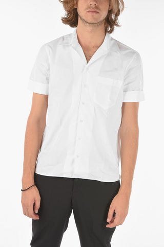 Short-sleeved HAWAIIAN + STAND Loose Fit Shirt