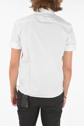 Short-sleeved HAWAIIAN + STAND Loose Fit Shirt