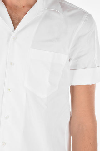 Short-sleeved HAWAIIAN + STAND Loose Fit Shirt