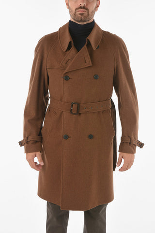 Cashmere Double Breasted Coat with Belt