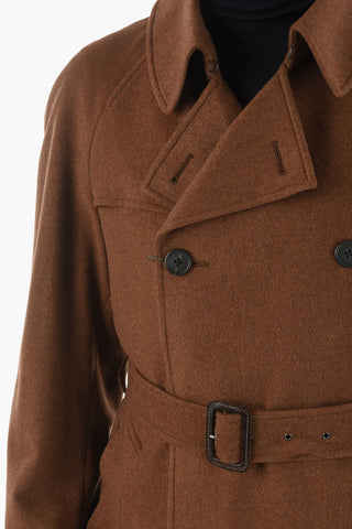 Cashmere Double Breasted Coat with Belt