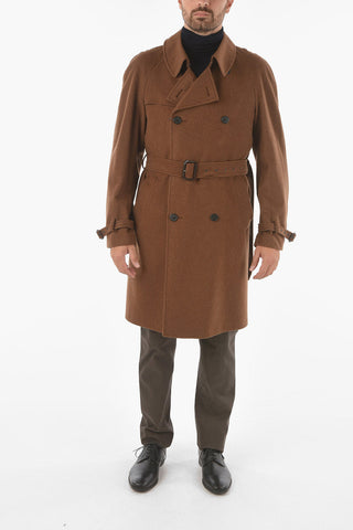 Cashmere Double Breasted Coat with Belt