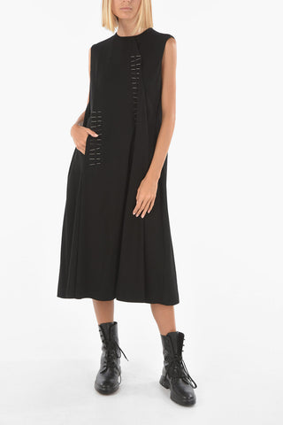 NOIR KEI NINOMIYA Maxi Flared Dress with Pins