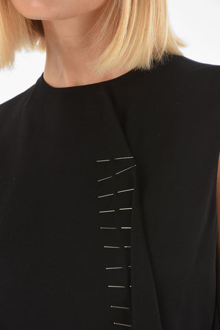 NOIR KEI NINOMIYA Maxi Flared Dress with Pins