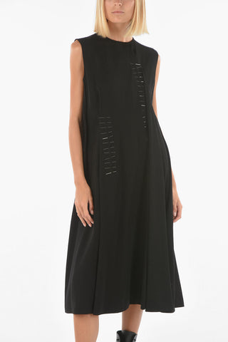 NOIR KEI NINOMIYA Maxi Flared Dress with Pins