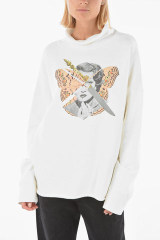 JUN TAKAHASHI front printed turtle-neck sweatshirt