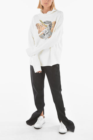 JUN TAKAHASHI front printed turtle-neck sweatshirt