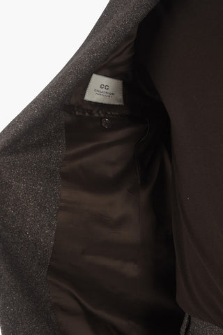 CC COLLECTION Abito RIGHT in Lana e Seta con Tasche con Aletta