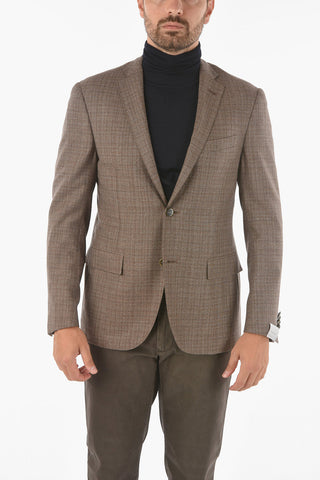Virgin Wool GATE Half-lined Blazer with Notch Lapel