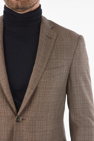 Virgin Wool GATE Half-lined Blazer with Notch Lapel