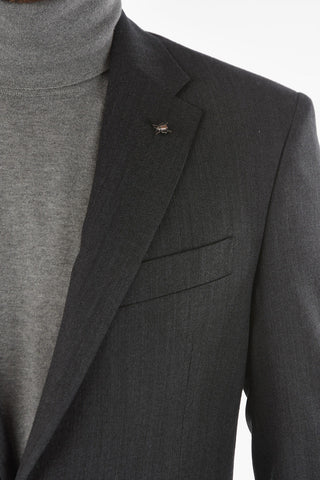 CC COLLECTION Micro Pinstripe Virgin Wool RIGHT Suit