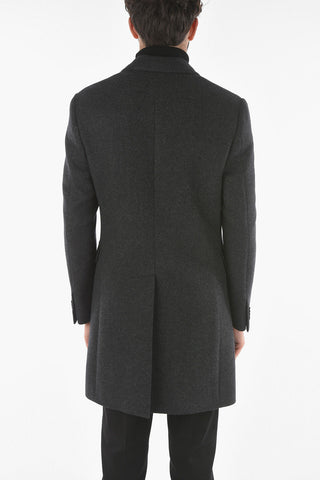 Cappotto in Lana Vergine con Tasche con Aletta