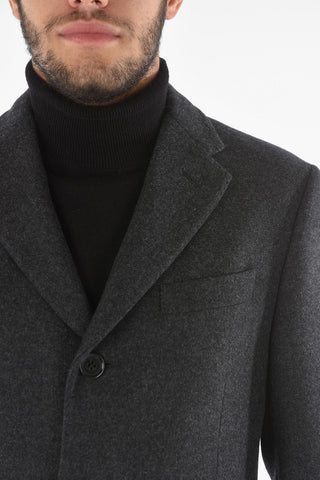 Cappotto in Lana Vergine con Tasche con Aletta
