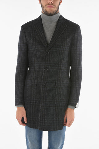 Herringbone Coat with Flap Pocket