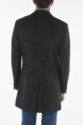 Herringbone Coat with Flap Pocket