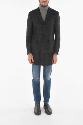 Herringbone Coat with Flap Pocket