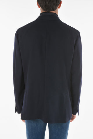 ID Giacca Hopsack con Chest Piece Removibile