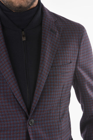 ID Gun Club Check Blazer with Removable Chest Piece