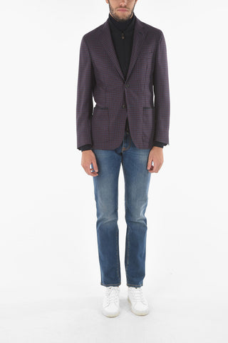 ID Gun Club Check Blazer with Removable Chest Piece
