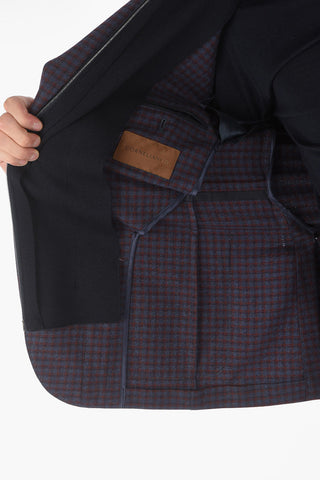 ID Gun Club Check Blazer with Removable Chest Piece