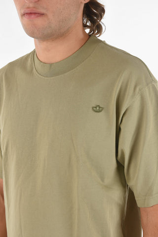 Solid Color Cotton Crew-Neck T-shirt