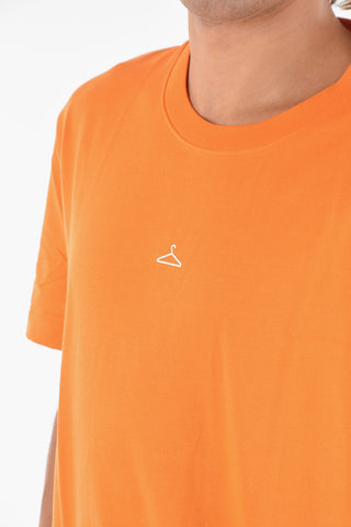 solid color crew-neck HANGER t-shirt