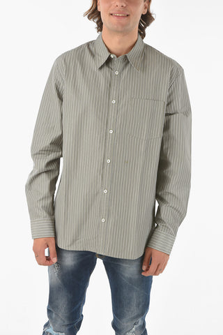 SUZANNE KOLLER camicia ALAND a righe con collo italiano e taschino