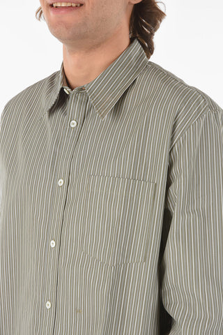 SUZANNE KOLLER camicia ALAND a righe con collo italiano e taschino