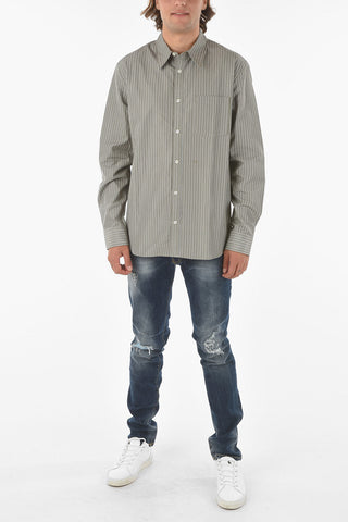 SUZANNE KOLLER camicia ALAND a righe con collo italiano e taschino