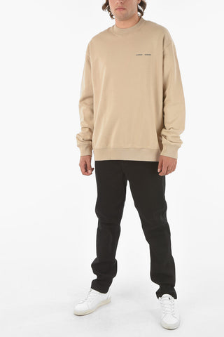 Solid Color Cotton NORSBRO Crew-Neck Sweatshirt