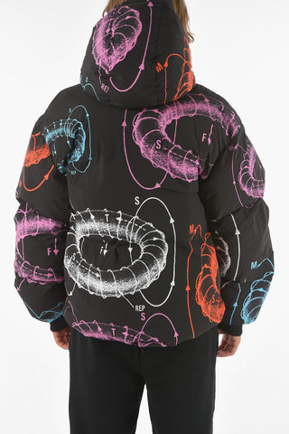 Printed KURTKA Puffer Jacket with Hood