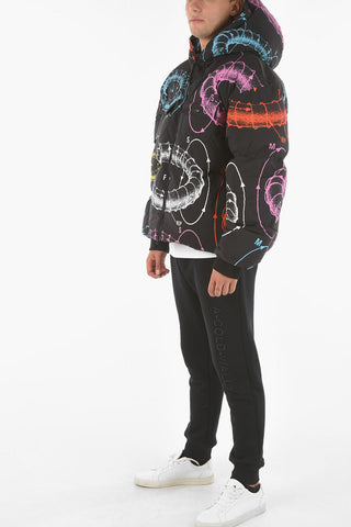 Printed KURTKA Puffer Jacket with Hood