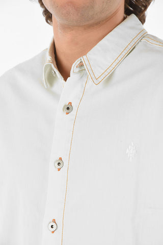 Classic Collar Denim Washout WOLF Shirt