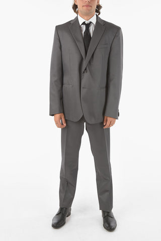 CC COLLECTION Virgin Wool Blend CERIMONY REFINED Suit with Notch Lapel