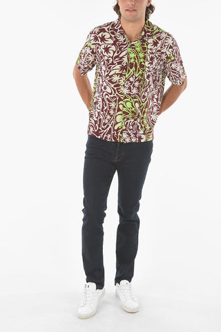 Camicia PSYCHEDELIC con Stampa Palme All Over