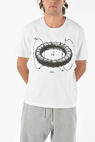 Maxi Printed ANTIGRAVITY B& Crew-neck T-shirt