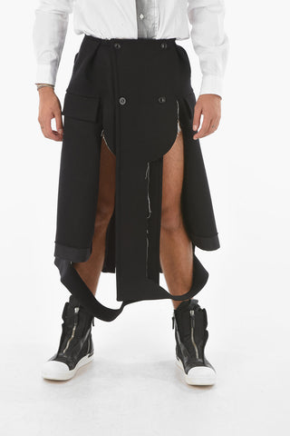 MM10 Double-breasted Destructured Pants
