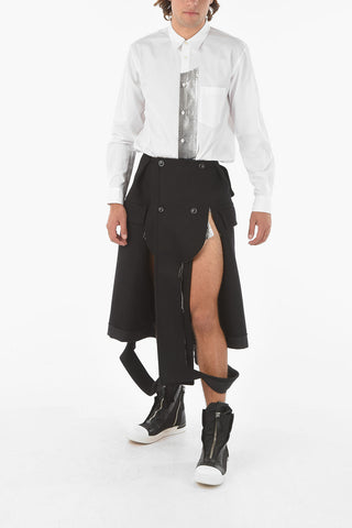 MM10 Double-breasted Destructured Pants