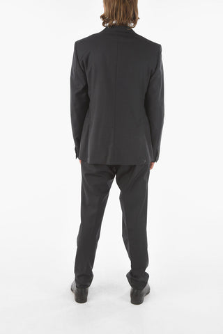 CC COLLECTION Virgin Wool RESET Suit with Bird's eye Pattern
