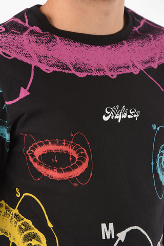 T-shirt Manica Lunga Stampata All Over