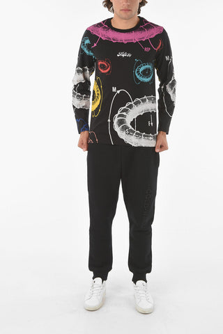 T-shirt Manica Lunga Stampata All Over