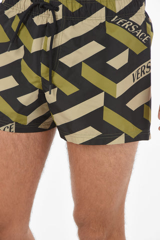 Costume Da Bagno con Stampa Monogram