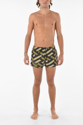 Costume Da Bagno con Stampa Monogram