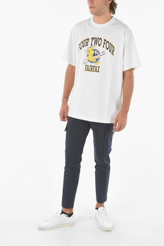 Maxi Printed Crew-Neck T-shirt