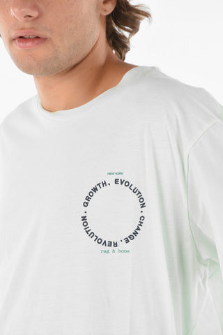 T-shirt Girocollo EVOLUTION Con Ricamo Frontale