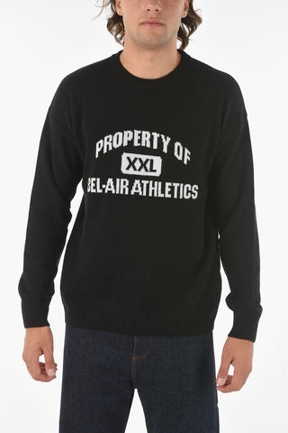 Maglia INTARSIA con Ricamo a Contrasto