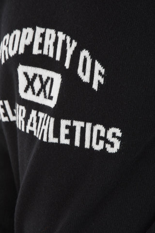 Maglia INTARSIA con Ricamo a Contrasto
