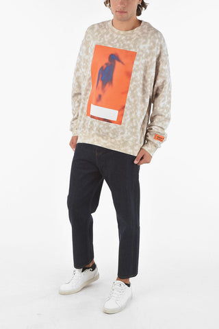 tie-dye effect printed NOISE CENSORED crew-neck sweatshirt