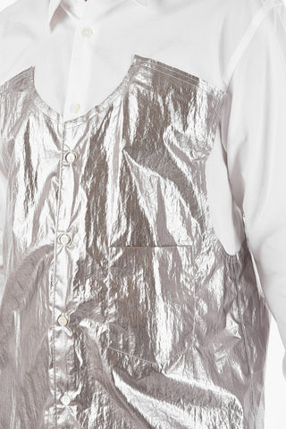 HOMME PLUS Metallic Details Classic Collar Shirt